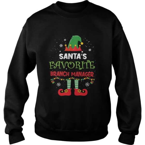 Elf Santas Favorite Branch Manager Girl shirt
