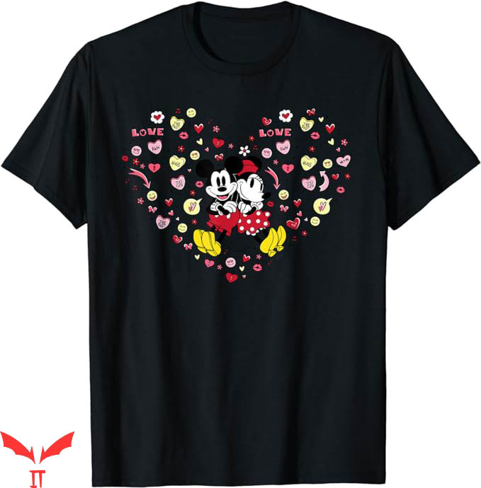 Embroidered Disney T-Shirt Love Valentines Day Retro T-Shirt Embroidered Disney T-Shirt Love Valentines Day Retro T-Shirt