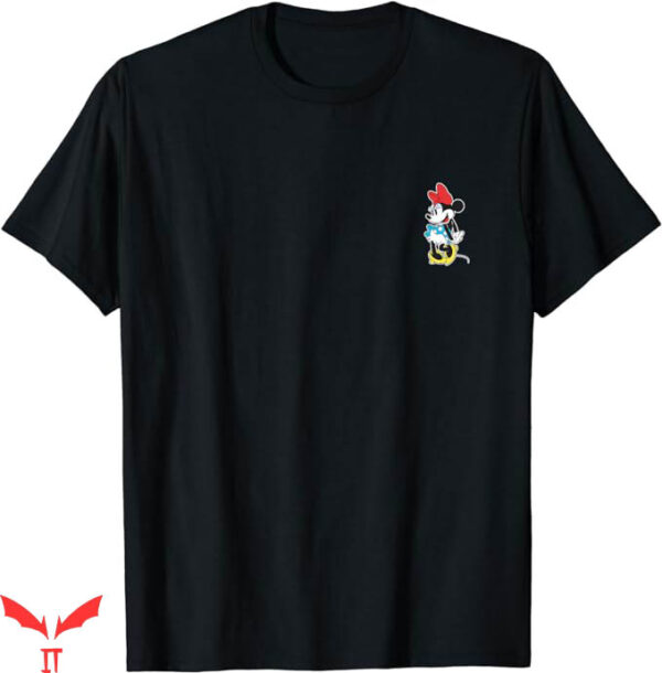 Embroidered Disney T-Shirt Minnie Mouse Small Pose T-Shirt