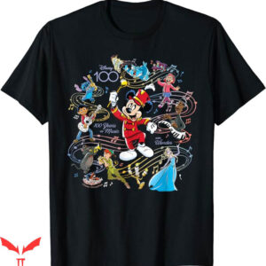 Embroidered Disney T-Shirt Music and Wonder Mickey Trending