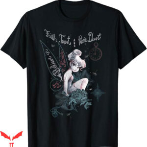 Embroidered Disney T-Shirt Peter Pan Tinker Bell Trending