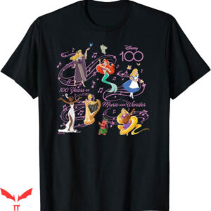 Embroidered Disney T-Shirt Princess Songs D100 T-Shirt
