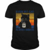 Even My Cat Hates Biden Coffee Cat Retro Vintage Shirt