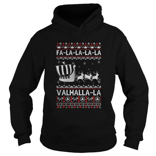 Fa La La Valhalla Viking Ship Ugly Christmas shirt