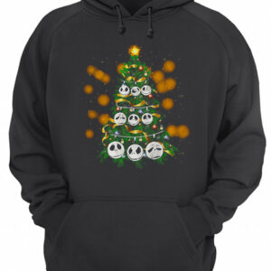 Face Jack Skellington Christmas tree shirt 3