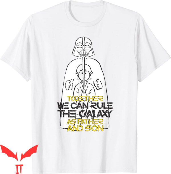 Father And Son T-Shirt Star Wars Darth Vader Luke Galaxy
