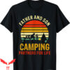 Father And Son T-Shirt Vintage Dad And Son Camping Partners
