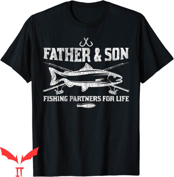Father And Son T-Shirt Vintage Partner For Life Fishing