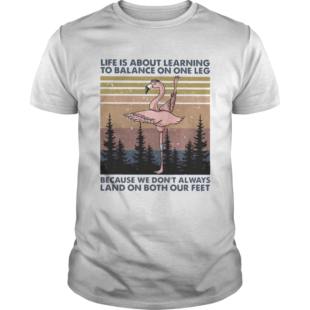 Flamingo life is about learning to balance on the leg because we dont always land on both our feet Flamingo life is about learning to balance on the leg because we dont always land on both our feet