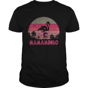 Flamingo mamamingo vintage retro shirt