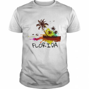 Florida beach colorful art shirt