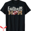 Football For Moms T-Shirt Leopard Print Football Season