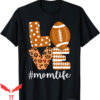 Football For Moms T-Shirt Love American Life Player Leopard