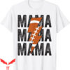 Football For Moms T-Shirt Mama Distressed Lightning Bolt