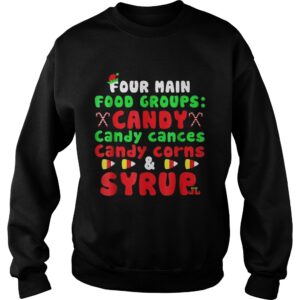 Four Main Food Groups Elf Buddy Christmas Pajama TShirt 4