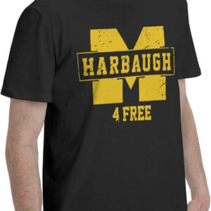 Free Harbaugh T Shirt Jim Harbaugh Wolverines Football 2
