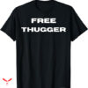 Free Thug T-shirt Black White Text