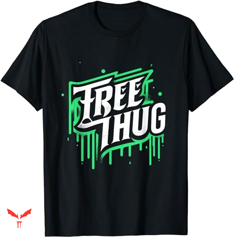 Free Thug T-shirt Grafitti Hip Hop Free Thug T-shirt Grafitti Hip Hop