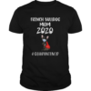 French Bulldog mask tattoo I love mom 2020 quarantined shirt