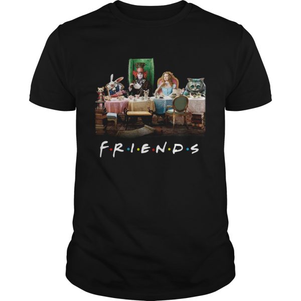 Friends Alice In Wonderland Tim Burton shirt