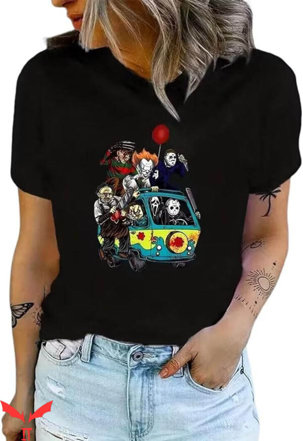 Friends Horror T-Shirt The Scared Party T-Shirt Movie