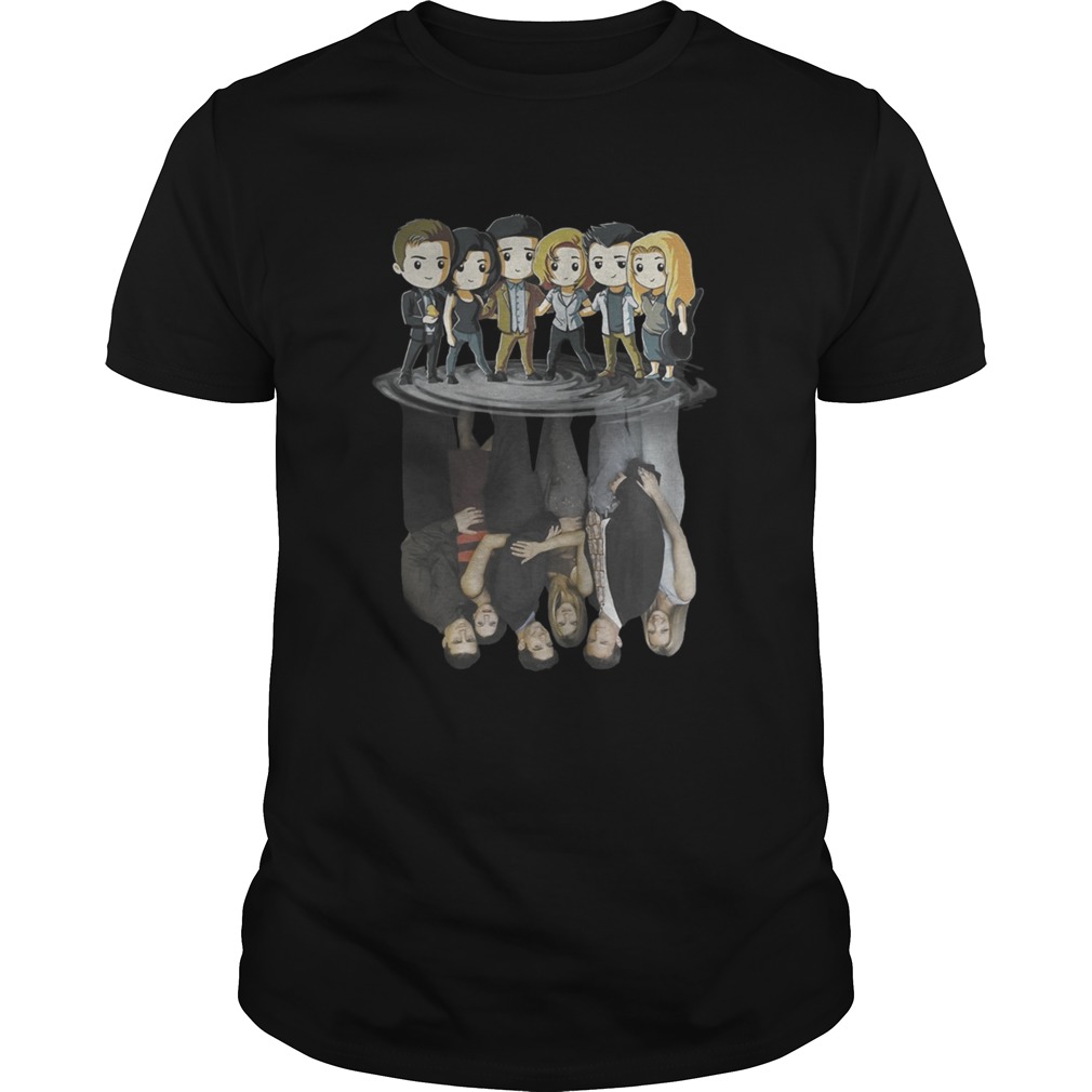 Friends Tv Characters Chibi Water Reflection Shirt Friends Tv Characters Chibi Water Reflection Shirt