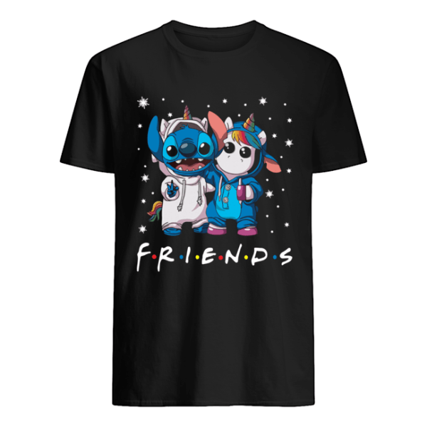 Friends Tv Show Baby Stitch and Unicorn shirt