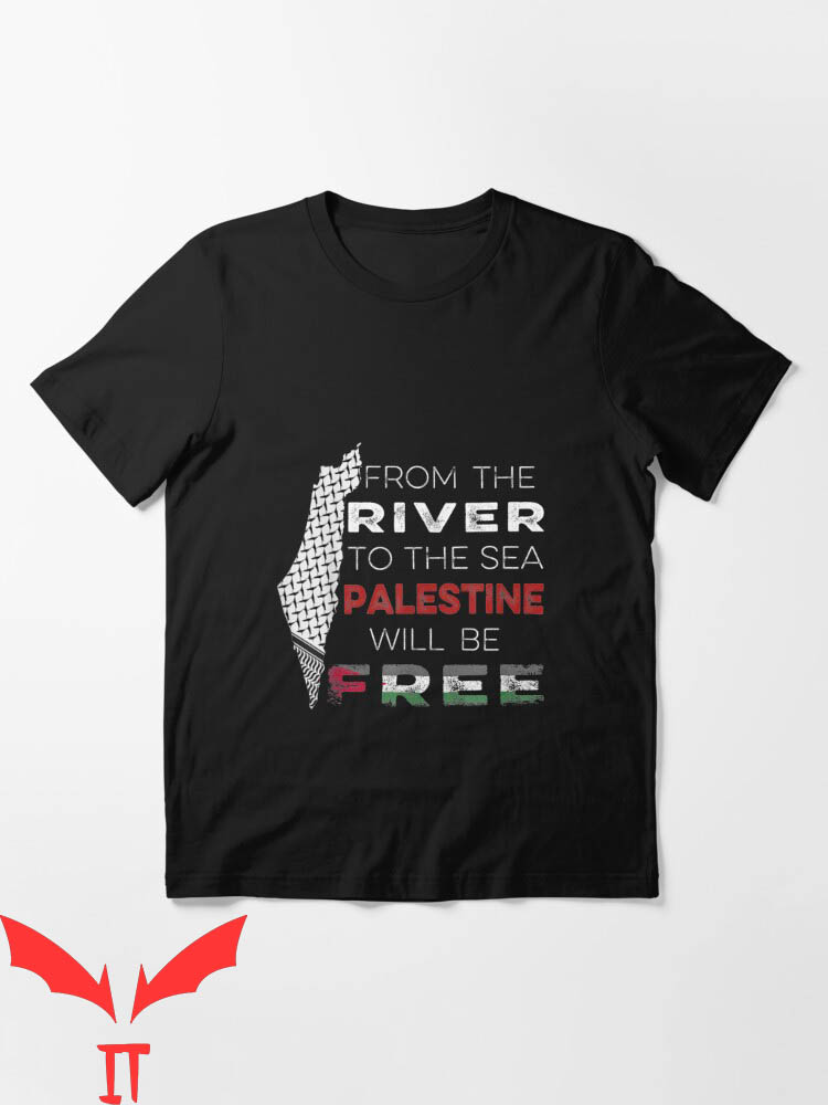 From The River To The Sea T-Shirt Classic Map Palestine From The River To The Sea T-Shirt Classic Map Palestine