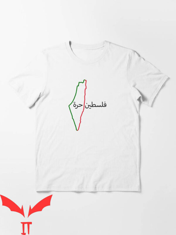 From The River To The Sea T-Shirt Map Palestine Words