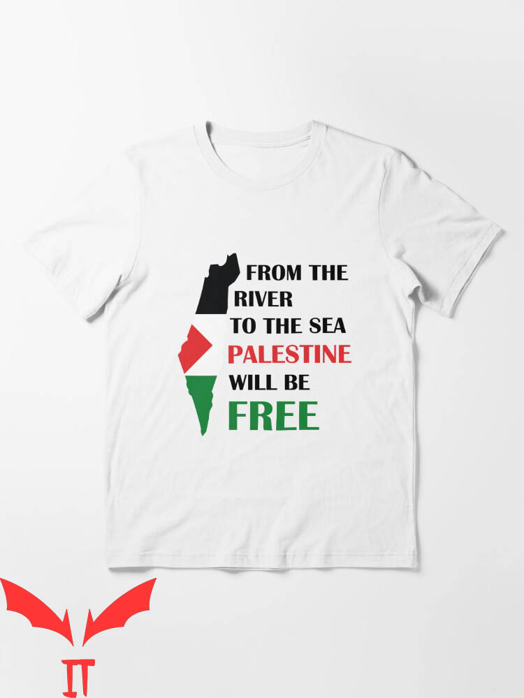 From The River To The Sea T-Shirt Palestine Flag Map From The River To The Sea T-Shirt Palestine Flag Map