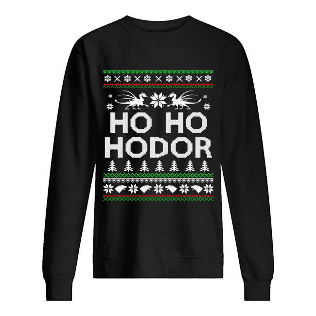 Game of throne HO HO Hodor Christmas Hoodie T Shirt Game of throne HO HO Hodor Christmas Hoodie T Shirt