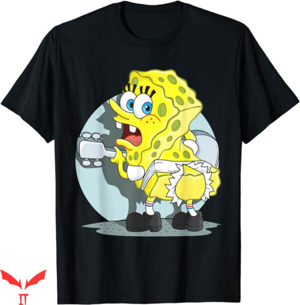 Gangsta Spongebob T-Shirt Ripped Pants T-Shirt Trending
