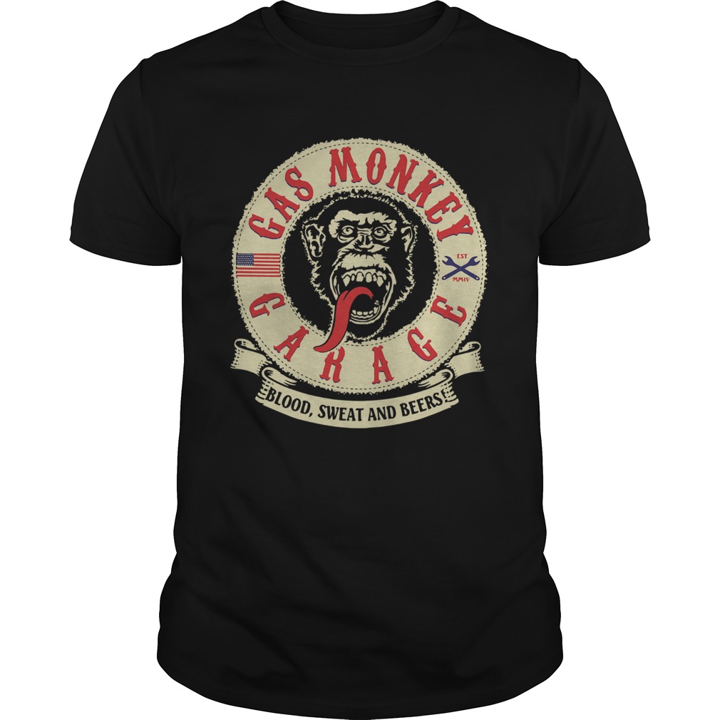 Gas Monkey Garage Blood Sweat And Beers shirt Gas Monkey Garage Blood Sweat And Beers shirt