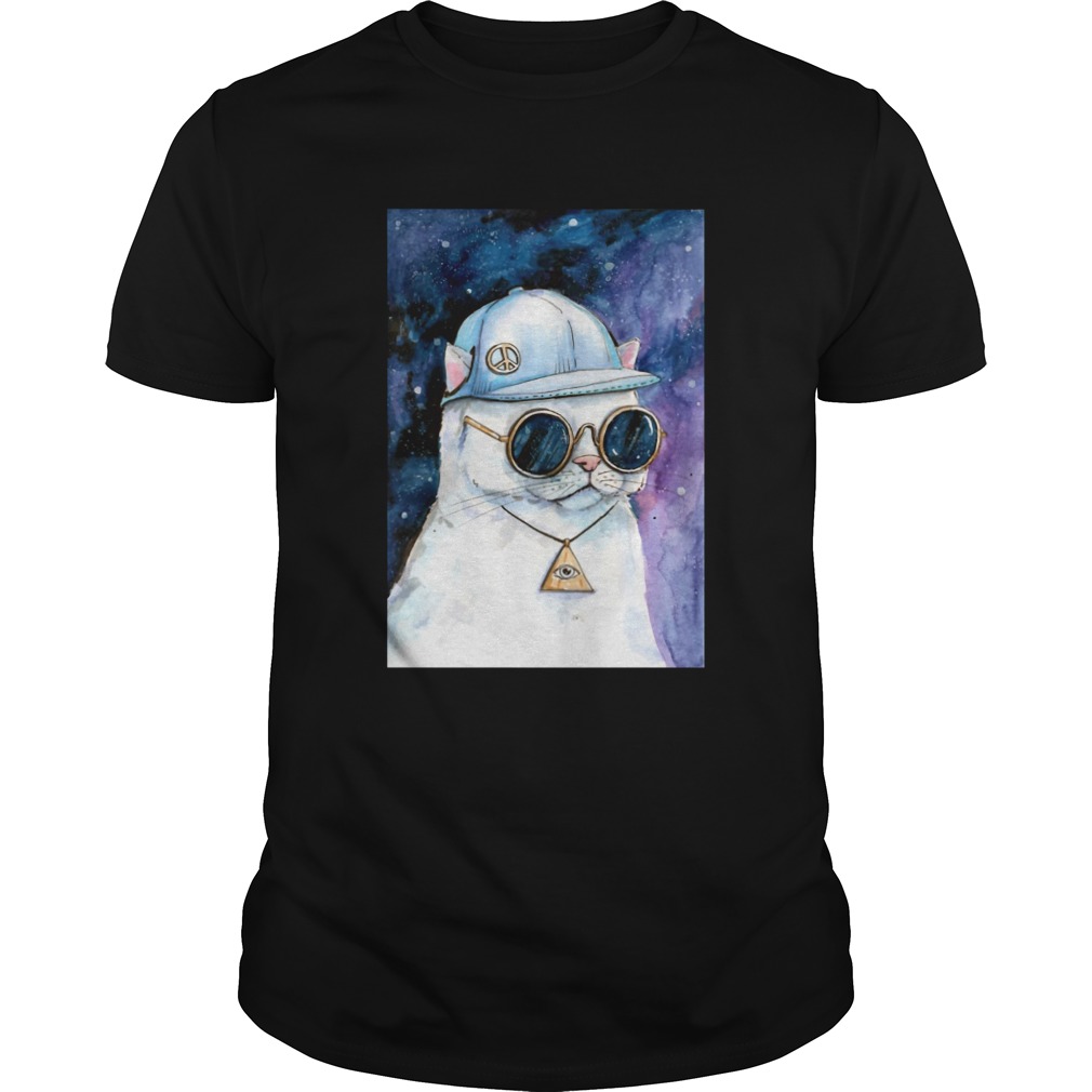 Gato Blanco Hand Drawn Aquarelle shirt Gato Blanco Hand Drawn Aquarelle shirt