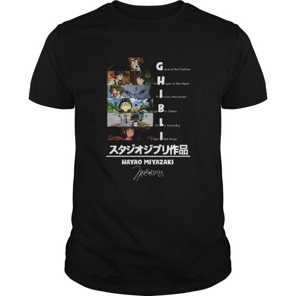 Ghibli Hayao Miyazaki Signature shirt