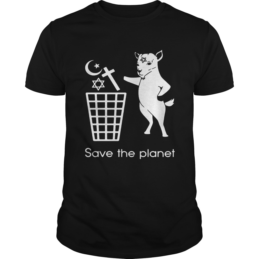Goat Satan save the planet shirt Goat Satan save the planet shirt