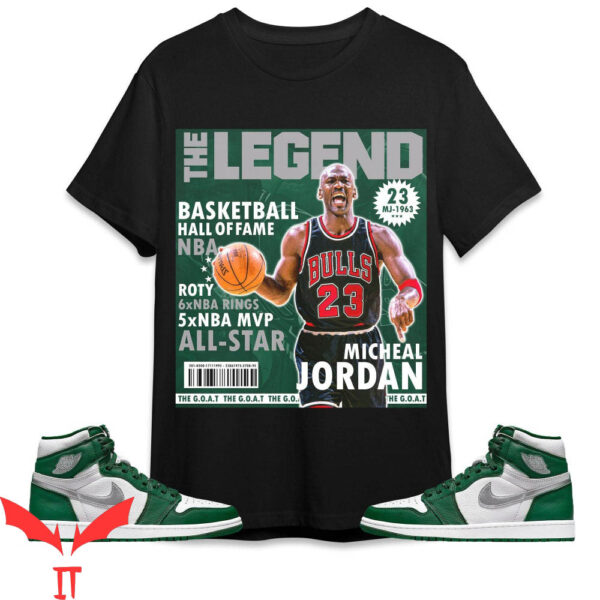 Gorge Green T-Shirt Magazine Match Jordan 1 High OG
