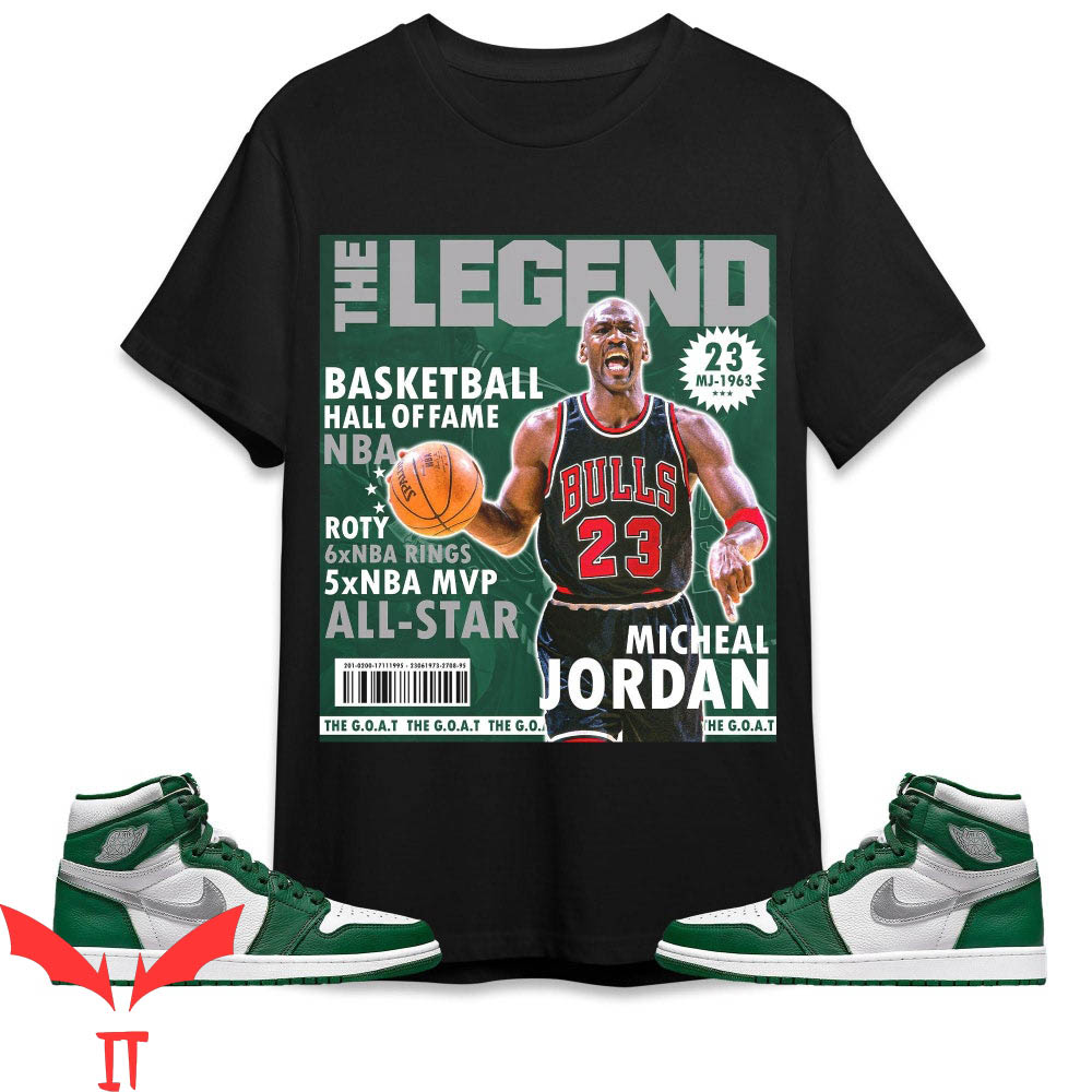 Gorge Green T-Shirt Magazine Match Jordan 1 High OG Gorge Green T-Shirt Magazine Match Jordan 1 High OG