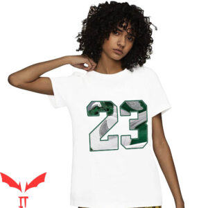 Gorge Green T-Shirt Match Jordan 1 High OG Retro Sneaker