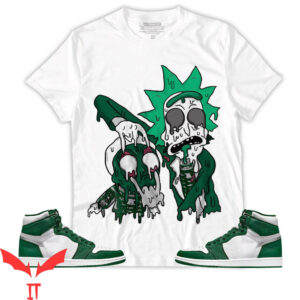 Gorge Green T-Shirt Match Jordan 1 Retro High Rick And Drip