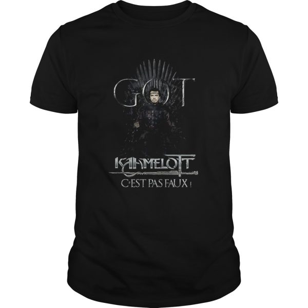 Got Kamelot Cest Pas Faux Iron Throne shirt