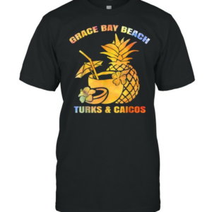 Grace Bay Beach Turks And Caicos Summer Vacation Retro T-Shirt