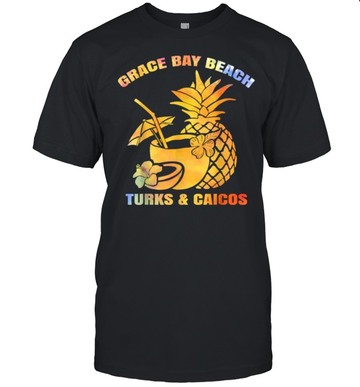 Grace Bay Beach Turks And Caicos Summer Vacation Retro T-Shirt Grace Bay Beach Turks And Caicos Summer Vacation Retro T-Shirt