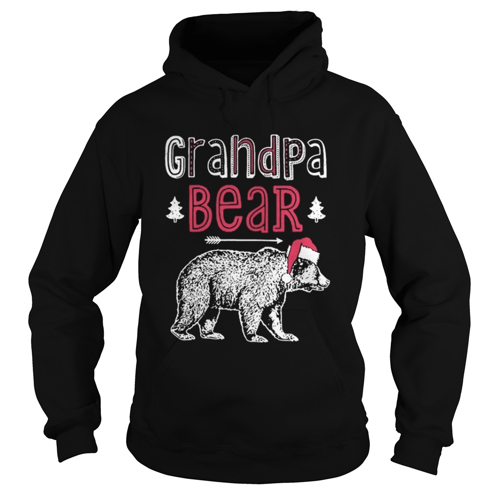 Grandpa bear christmas santa hat shirt Grandpa bear christmas santa hat shirt