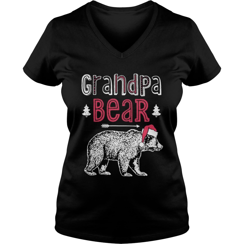 Grandpa bear christmas santa hat shirt Grandpa bear christmas santa hat shirt