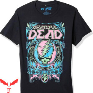 Grateful Dead Golf T-Shirt Dead SYF Blacklight