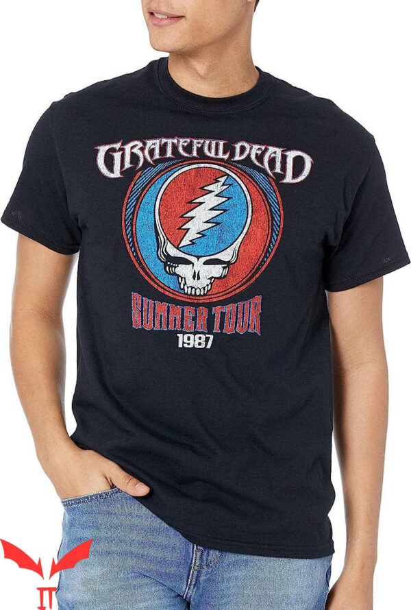 Grateful Dead Golf T-Shirt Dead Summer 1987