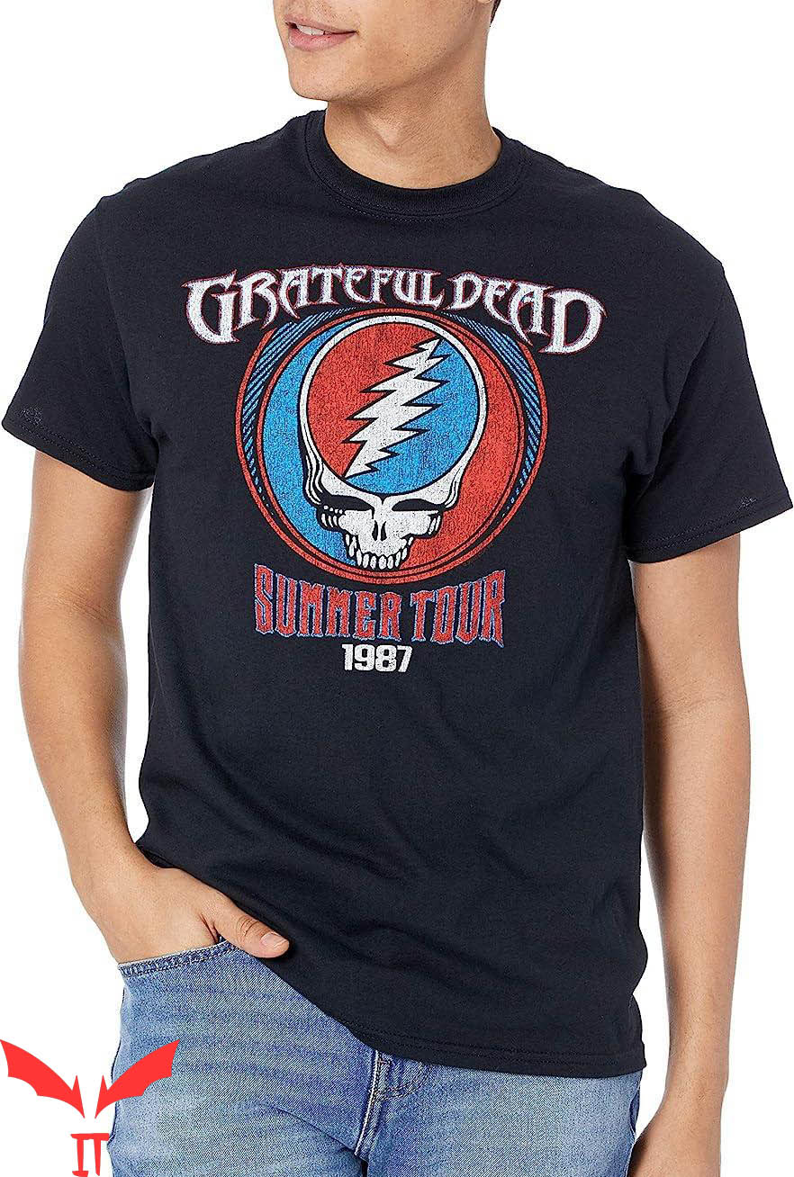 Grateful Dead Golf T-Shirt Dead Summer 1987 Grateful Dead Golf T-Shirt Dead Summer 1987
