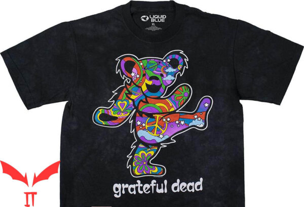 Grateful Dead Golf T-Shirt Grateful Dead Dancing Bear