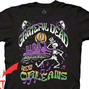 Grateful Dead Golf T-Shirt New Orleans Jazz